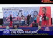 Ratusan Warga Bandar Lampung Antusias Ikuti Senam Bersama Dahlan Iskan