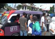 Aksi Mogok Angkot,  Ratusan  Penumpang Terlantar