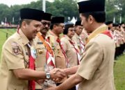 Gubernur Lampung M.Ridho Ficardo Menerima Penghargaan Dari Presiden RI Sebagai Kamabida Peduli di Jambore Nasional