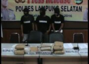 Polres Lamsel Gagalkan Penyelundupan Dua Kg Sabu-Sabu