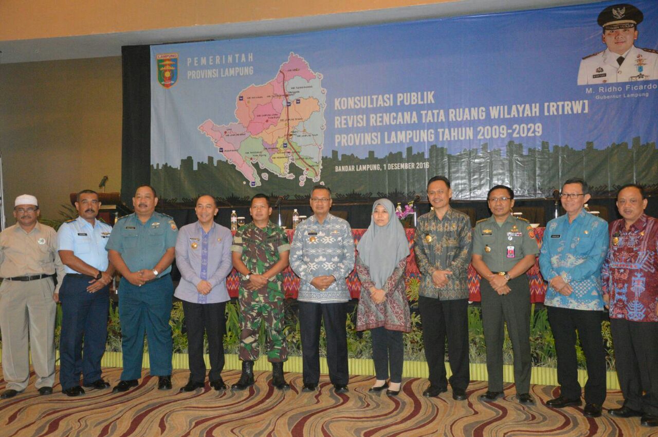 Revisi Dokumen RTRW Provinsi Lampung Diharapkan Lebih Baik dan Berdaya Saing