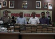 Penyelundupan Ganja Di Pelabuhan, Polres Lamsel Gagalkan Penyelundupan Ganja Seberat 82,5 KG