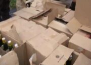 Ratusan Botol Miras Berhasil Disita, Razia Digelar Satuan Sabara Polres Lampung Timur