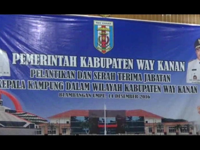 86 Kakam Terpilih Dilantik Bupati Raden Adipati Langsung Lantik Kepala Kampung