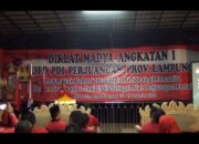 Gelaran Diklat Madya DPD PDI P Lampung Di Buka Langsung Oleh Utusan DPP