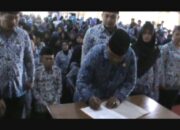 Ratusan PNS di Pemkab Mesuji Laksanakan Sumpah Janji