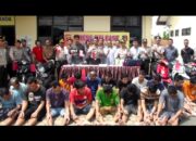 Berantas C3, Polres Pesawaran Amankan Belasan Tersangka