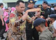 Gubernur Lampung Dan Kapolda Melepas 106 Anggota Brimob Ke Sulawesi Tengah