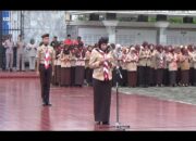 Kwarcab Pramuka Bandar Lampung Gelar Tabur Bunga