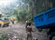 Jalan TPA Rusak, Sampah Menumpuk di Pesawaran