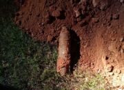 Mortir PD II Tertanam di Landasan Radin Inten II