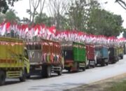 HUT RI ke 73, 1001 Bendera Berkibar di Atas Truk