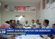 Empat Dokter Diputus Tak Bersalah