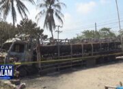 Residivis Bakar Truk Muatan Puluhan Motor
