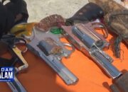 Warga Serahkan 219 Senpi Rakitan Ke Polisi