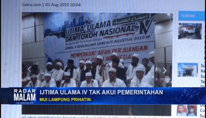 MUI Lampung Nilai Ijtimak Ulama 4 Tak Taat Aturan