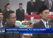 Paripurna Terkahir, PLT Ketua Pamit