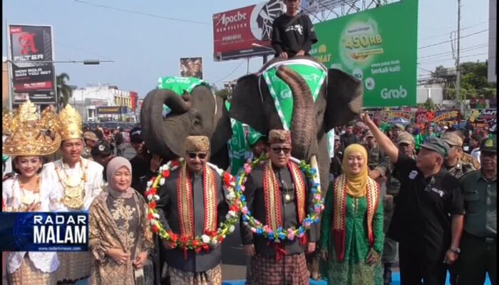 Pawai Budaya Lampung Krakatau Festival, 3 Daerah Absen