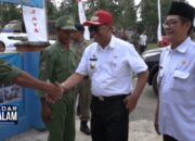 Kunjungan Kerja, Bupati Lampung Tengah Kumpulkan Linmas