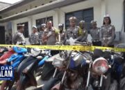 Hasil Operasi Patuh 17 Motor Bodong Dikandangkan