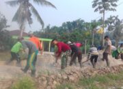 Satgas TMMD ke 106 Kodim 0314/Inhil Percepat Pembangunan Desa dan Majukan Perekonomin Warga