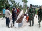 Gatgas TMMD ke-106 Kodim 0314/Inhil Tanam Pohon