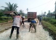 Terus Digesa, Sudah Tidak Ada Lagi Jalan Berlubang di Lokasi Sasaran Satgas TMMD ke-106 Kodim 0314/Inhil