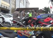Ratusan Motor Knalpot Racing Dikandangkan