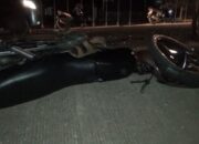 Tiga Remaja Terpental Dihantam Pickup