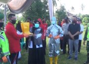 Lawan Covid-19 Desa Negara Ratu Bagikan 10.000 Masker