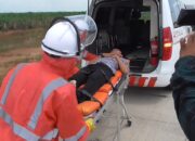 Evakuasi Korban Covid-19 di JTTS, Petugas Gelar Simulasi