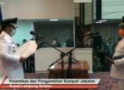 Pelantikan Bupati Lampung Selatan, Nanang Ermanto Siap Lawan Corona