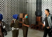 Pol PP Tertibkan Lokasi Keramaian di Lampung Utara