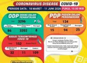 Update Covid-19 di Lampung Kamis 11 Juni,  Kasus Positif Tambah 2