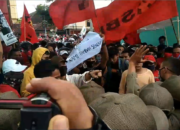 Tolak RUU Omnibus Law, Pol PP dan Mahasiswa Ricuh