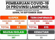 Dua Pekan, Konfirmasi Positif Covid-19 Capai 220 Kasus