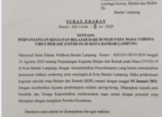 Daring Diperpanjang 3 Januari 2021