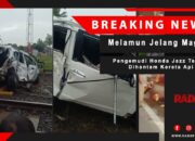 MAUT JELANG MAGRIB : Pengemudi Honda Jazz Tewas Ditabrak Kereta Api Kuala Stabas