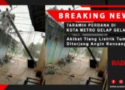 METRO DISAPA BENCANA : Tiang Listrik & Pohon Penghijauan Bertumbangan