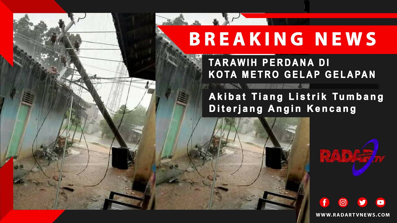 METRO DISAPA BENCANA : Tiang Listrik & Pohon Penghijauan Bertumbangan