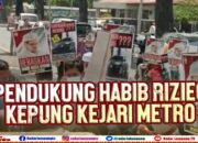 Pendukung Habib Rizieq Kepung Kejari Metro Minta Jaksa Batalkan Dakwaan