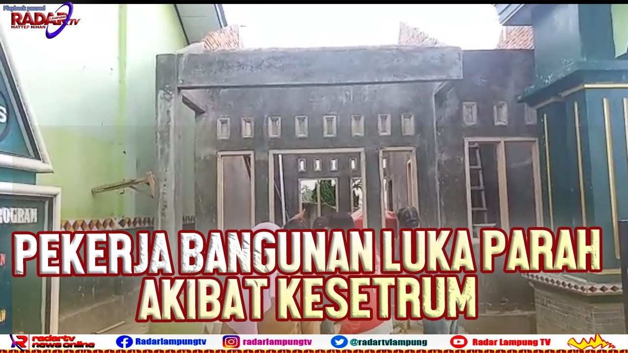 Perkerja Bangunan Luka Parah Akibat Kesetrum