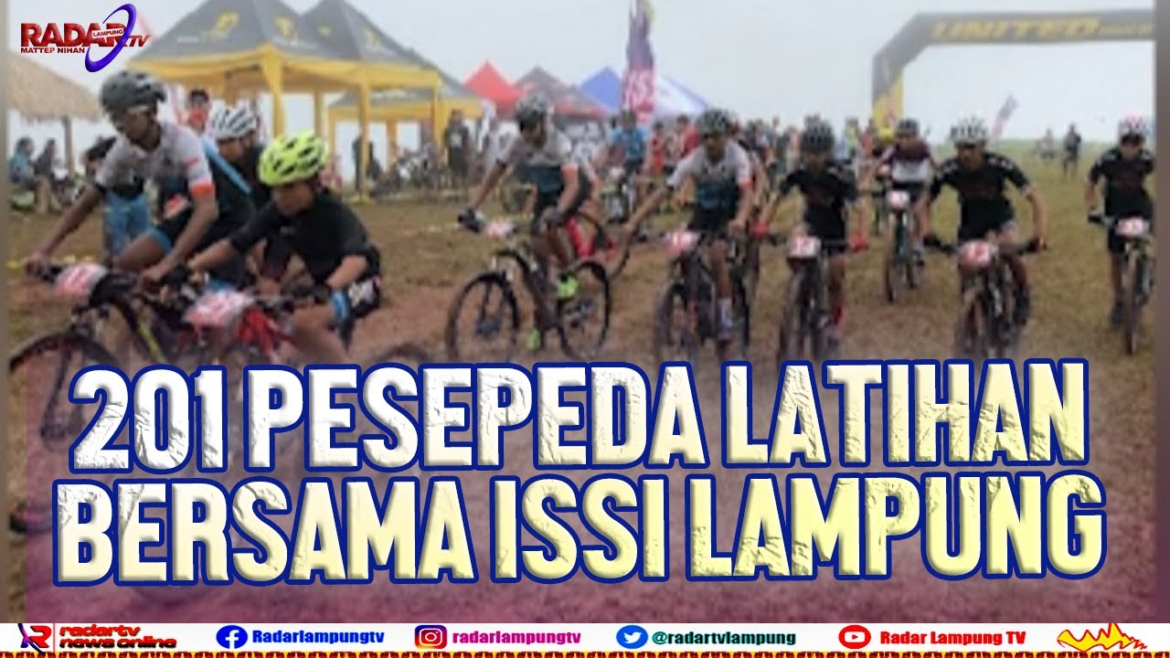 Ratusan Pesepeda Latihan Bersama ISSI Lampung