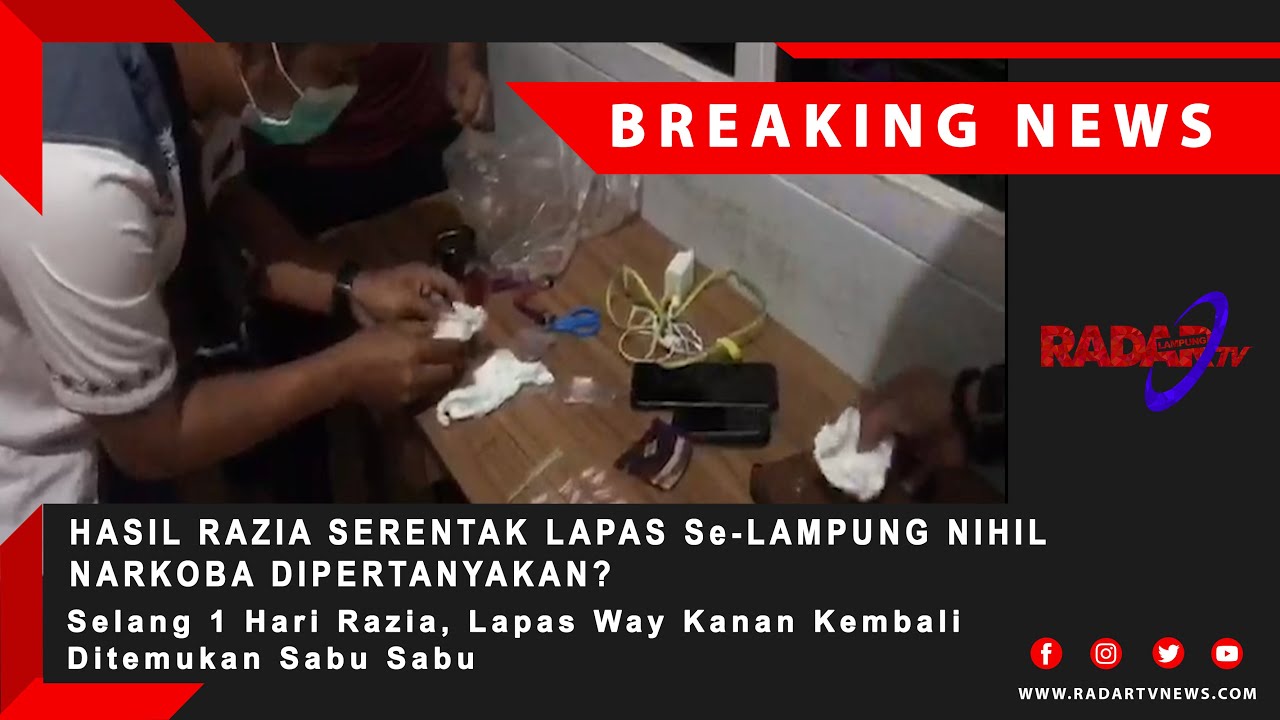 SELANG 1 HARI RAZIA : Lapas Way Kanan Kembali Ditemukan 29 Paket Sabu Sabu