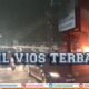 Toyota Vios Kebakaran, Jalan Teuku Umar Bandar Lampung Macet