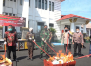 Barang Bukti 63 Perkara Dimusnahkan