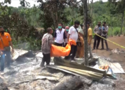 Petani Hangus Terbakar di Gubuk