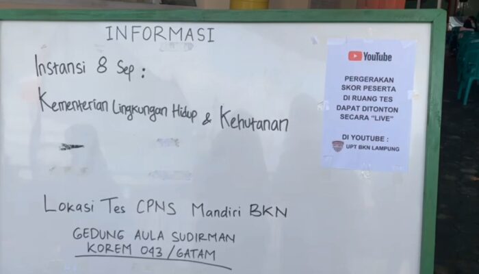 Tujuh Lokasi Tes CPNS di Lampung