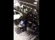 Lompat Pagar, Pelaku Curanmor Beraksi