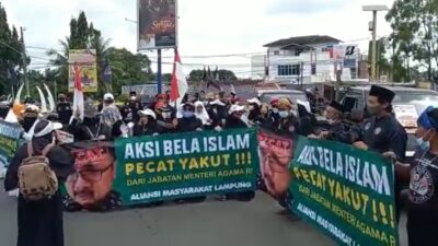 Muslim Lampung Utara Bergerak, Desak Menag Yaqut Dicopot